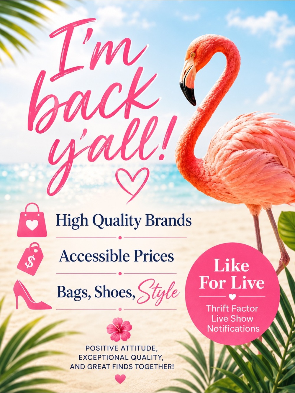 Hi beauties! Like this for Thrift Factor live announcements!